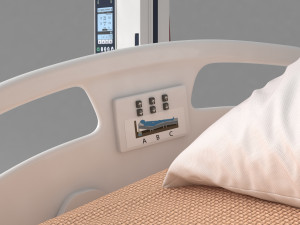 Moveable Operating Bed 4K 3D-Modell