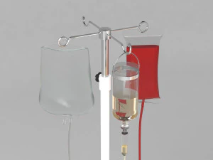 Cama quir&uacute;rgica m&oacute;vil 4K Modelo 3D