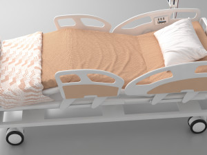 Moveable Operating Bed 4K 3D-Modell