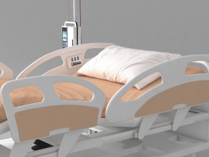 Moveable Operating Bed 4K 3D-Modell