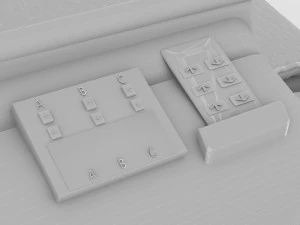 Cama quir&uacute;rgica m&oacute;vil 4K Modelo 3D