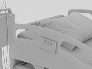 Cama quir&uacute;rgica m&oacute;vil 4K Modelo 3D