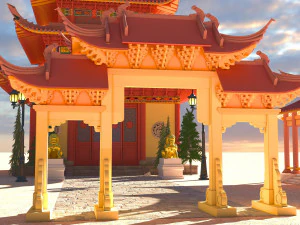 Pagoda 4K 3D Model