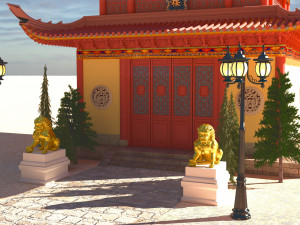 Pagoda 4K 3D Модель