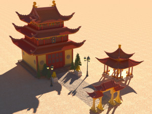 Pagoda 4K 3D Модель