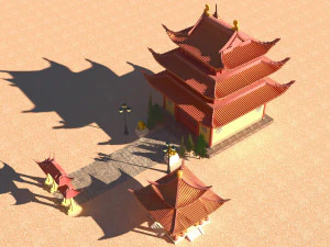 Pagoda 4K 3D Model