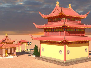 Pagoda 4K 3D Model