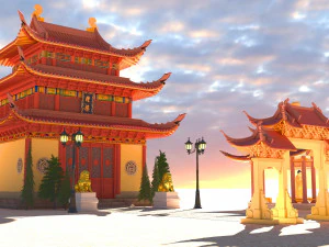 Pagoda 4K 3D Model