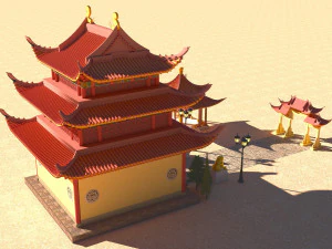 Pagoda 4K 3D Model