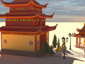 Pagoda 4K 3D Model