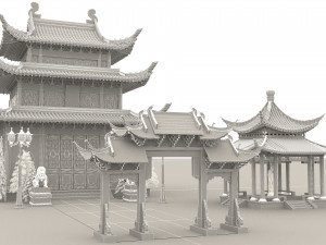 Pagoda 4K 3D Модель