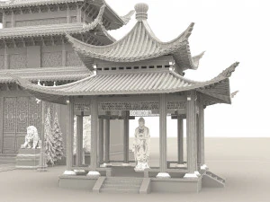 Pagoda 4K 3D Model