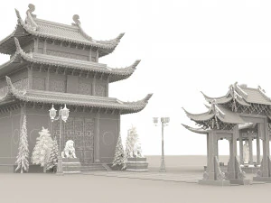 Pagoda 4K 3D Model
