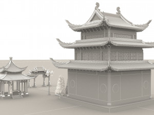 Pagoda 4K 3D Модель