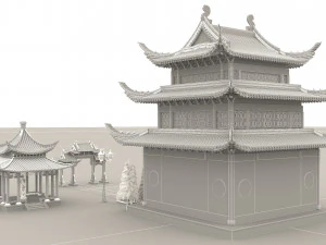 Pagoda 4K 3D Model