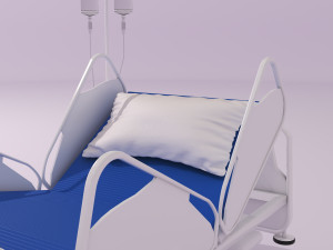 Hospital Bed 2 - 4K 3D Model