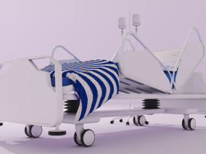 Hospital Bed 2 - 4K 3D Model