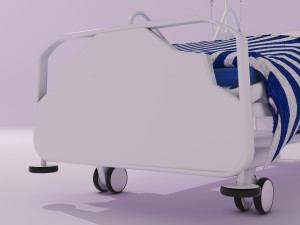 Hospital Bed 2 - 4K 3D Model