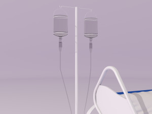 Hospital Bed 2 - 4K 3D Model