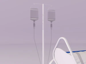 Hospital Bed 2 - 4K 3D Model