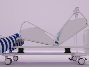 Hospital Bed 2 - 4K 3D Model