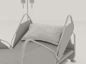 Hospital Bed 2 - 4K 3D Model
