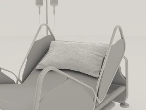 Hospital Bed 2 - 4K 3D Model