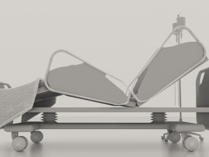 Hospital Bed 2 - 4K 3D Model