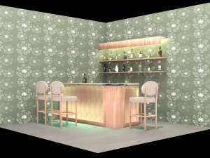 American Bar 4 - 4K Modèle 3D