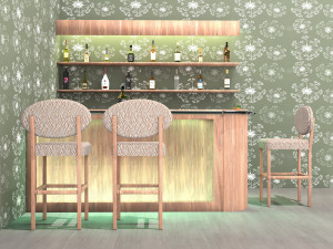 American Bar 4 - 4K Modèle 3D