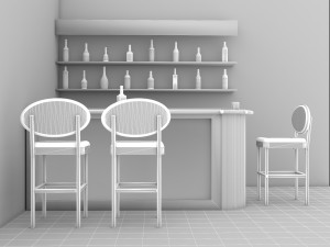 American Bar 4 - 4K Modèle 3D