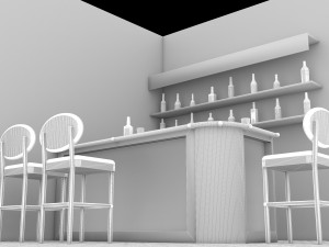 American Bar 4 - 4K Modèle 3D