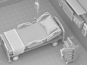 Intensive Care Unit 5 - 4K 3D Model