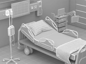 Intensive Care Unit 5 - 4K 3D Model
