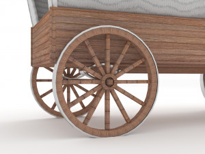 Western Wagon 6 3D-Modell
