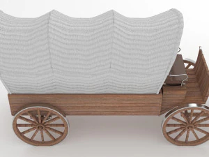 Western Wagon 6 3D Model