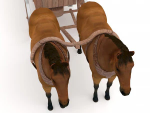 Western Wagon 6 3D Model