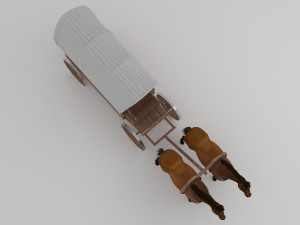 Western Wagon 6 3D-Modell