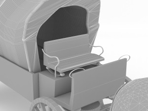 Western Wagon 6 3D-Modell