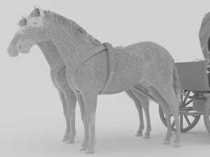 Western Wagon 6 3D Model