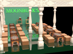 Moonbucks Cafe House 4K Modelo 3D