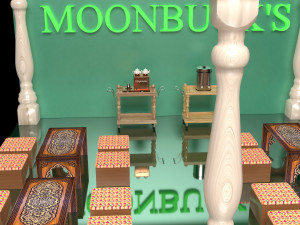 Moonbucks Cafe House 4K 3D मॉडल