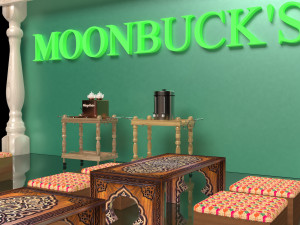 Moonbucks Cafe House 4K 3D मॉडल