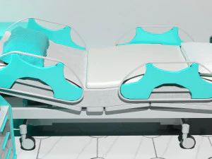 Hospital Room 8 - 4K 3D Model