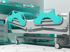Hospital Room 8 - 4K 3D Model