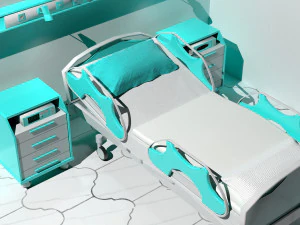 Hospital Room 8 - 4K 3D Model