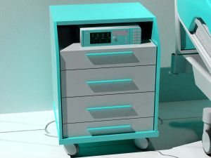 Hospital Room 8 - 4K Modèle 3D