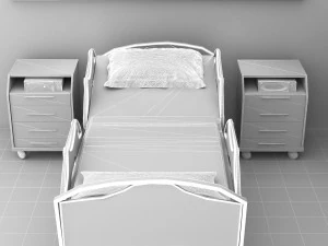 Hospital Room 8 - 4K 3D Model