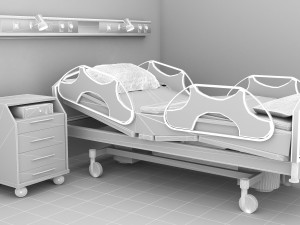 Hospital Room 8 - 4K Modèle 3D
