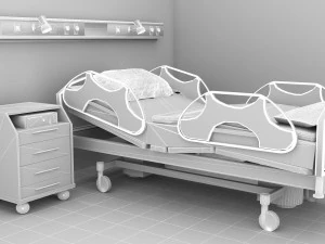Hospital Room 8 - 4K 3D Model